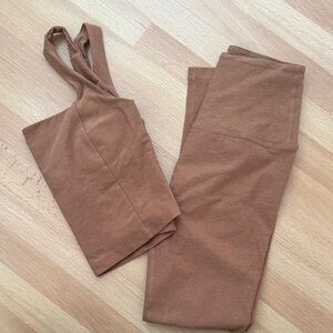 Beyond Yoga Tan Legging Set